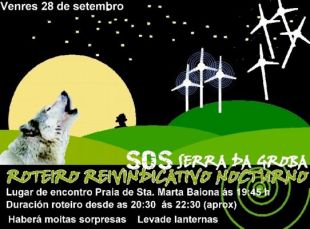 Tes algo mellor para o venres que un roteiro nocturno m&aacute;xico e reivindicativo? SOS: A Serra da Groba