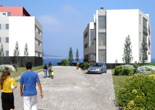 Dese&ntilde;o no que se pode apreciar como quedar&iacute;a ao estar rematadas as obras do residencial (100 vivendas)