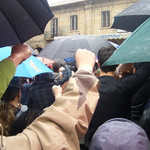 A manifestaci&oacute;n do 17 de maio conseguiu vencer a chuvia