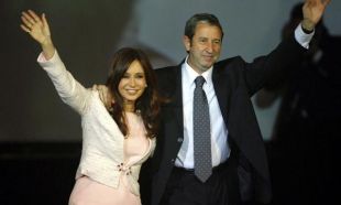 Cristina Fern&aacute;ndez e Julio Cobos