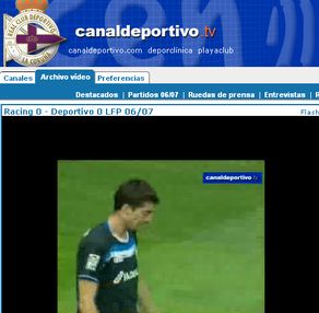 Canal de TV do Deportivo na rede