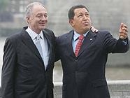 Livingstone e Ch&aacute;vez, en Londres