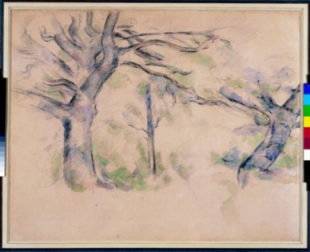 Cezanne. "Grandes &Aacute;rbores" (1890)
