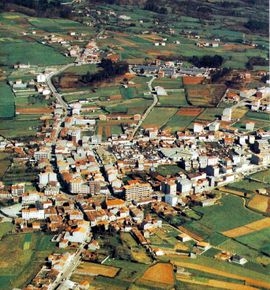 Vista a&eacute;rea de Palas de Rei
