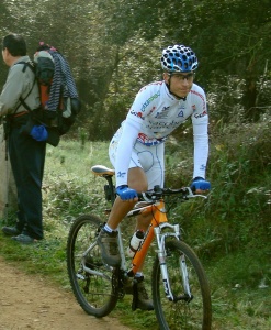 Rabu&ntilde;al  facendo o Cami&ntilde;o de Santiago en bicicleta de monta&ntilde;a