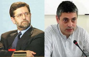 Francisco Cervi&ntilde;o (e) e Bieito Lobeira (d)