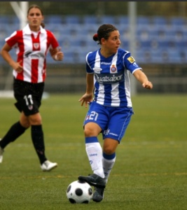 Ver&oacute;nica no seu actual equipo, o Espanyol de Barcelona