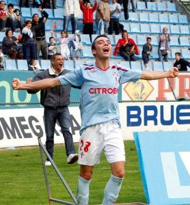 Iago Aspas (Moa&ntilde;a) formouse na canteira do Celta
