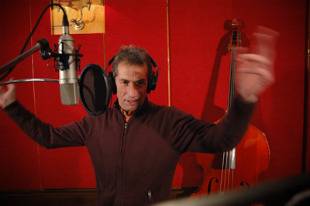 Xil R&iacute;os en plena gravaci&oacute;n no estudio de Casa de Tolos