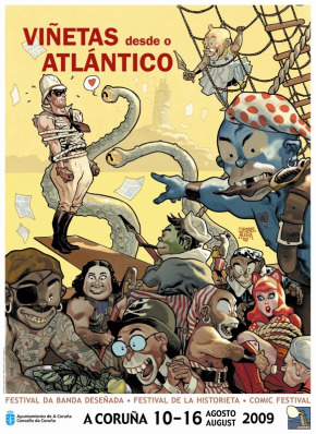 Cartel da XII edici&oacute;n do Sal&oacute;n do C&oacute;mic da Coru&ntilde;a