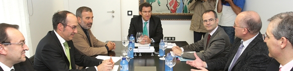 Xuntanza de Feijoo e do conselleiro de Educaci&oacute;n cos representantes das tres universidades