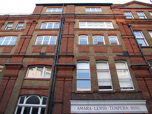 Fachada dunha das &aacute;s antigas do Royal London Hospital / Flickr: suburbanslice