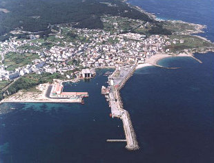 Vista a&eacute;rea de Burela