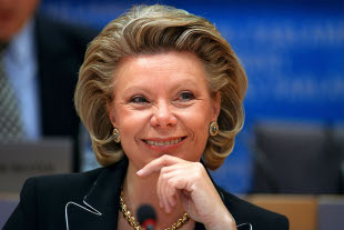Viviane Reding, comisaria da Sociedade da Informaci&oacute;n