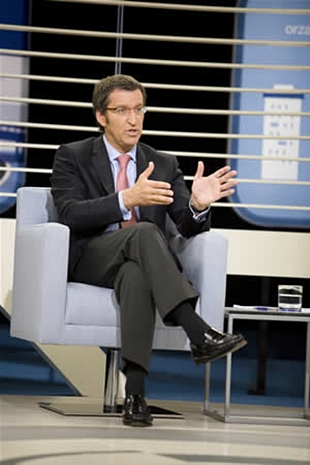 Alberto N&uacute;&ntilde;ez Feijoo, nunha entrevista na TVG