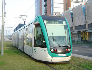 Un dos tranv&iacute;as de Barcelona
