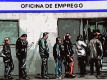 O n&uacute;mero de desempregados descendeu en Galiza