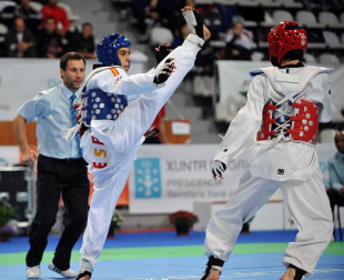 Ra&uacute;l Bouzas, nun momento do combate