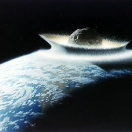 Recreaci&oacute;n dun suposto impacto dun meteoro