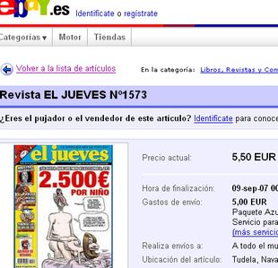 Os prezos do n&uacute;mero secuestrado baixaron nas &uacute;ltimas semanas / Foto: Ebay