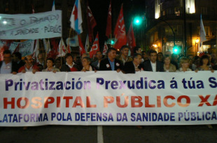 As manifestaci&oacute;ns contrarias &aacute; privatizaci&oacute;n da sanidade suc&eacute;dense por todo o pa&iacute;s