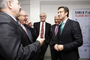 Feijoo nunha xuntanza con representantes das principais instituci&oacute;ns culturais do pais