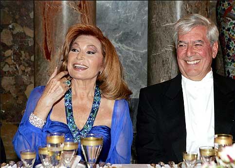 Roc&iacute;o Jurado e Mario Vargas Llosa nunha imaxe de arquivo