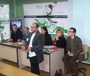 Rub&eacute;n Cela, director xeral de Xuventude, durante a presentaci&oacute;n do encontro