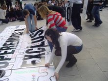 O crebacabezas feito en Galiza nos actos centrais desta campa&ntilde;a, en abril deste ano
