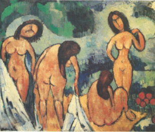 Vlaminck. "As ba&ntilde;istas", 1907-1908