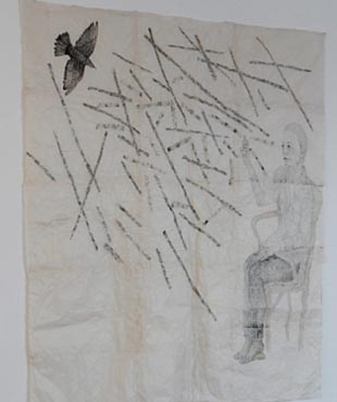 Visitaci&oacute;n do paxaro (detalle), 2007, Kiki Smith