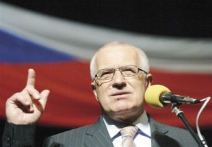 Vaclav Klaus, euroesc&eacute;ptico presidente de Chequia