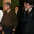 O presidente de Costa Rica, &Oacute;scar Arias (esqu.), e Carlos L&oacute;pez, que representa o Goberno 'de facto'