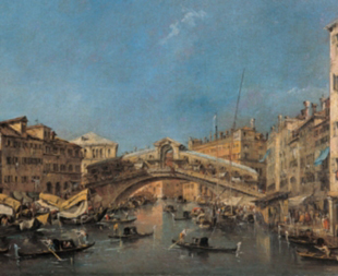"Le pont du Rialto &agrave; Venis", F. Guardi