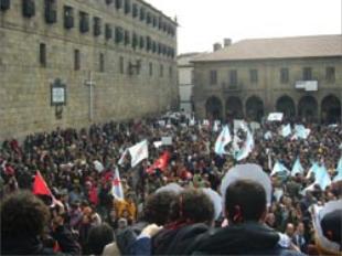 Concentraci&oacute;n en Compostela no pasado mes de febreiro