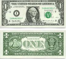 O d&oacute;lar, de EUA, &eacute; a moeda internacional