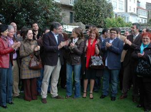 Aymerich, a car&oacute;n de T&aacute;boas na presentaci&oacute;n de M&aacute;is BNG