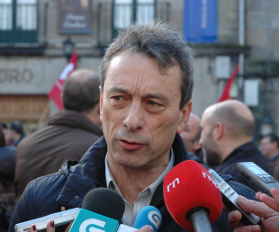 Anxo Louzao (CIG) atendeu os medios de comunicaci&oacute;n