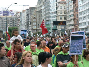Imaxe da manifestaci&oacute;n celebrada o pasado mes de xu&ntilde;o