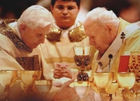 Ratzinger co finado Xo&aacute;n Paulo II