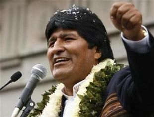 Evo &eacute;, dende 1964, o primeiro presidente boliviano que consegue un segundo mandato