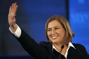 Livni reclama a vitoria para os seus, mais tera dif&iacute;cil poder formar goberno