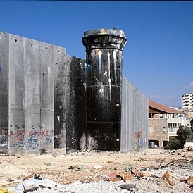 Muro israel&iacute; ao seu paso por Bel&eacute;n