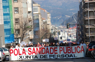 Imaxes das &uacute;ltimas manifestaci&oacute;ns da Plataforma / Fonte: Non &aacute; privatizaci&oacute;n (grupo facebook)