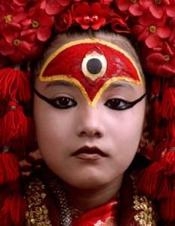 Imaxe dunha 'kumari'