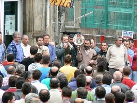 Xos&eacute; Xo&aacute;n Mel&oacute;n dir&iacute;xase aos traballadores na asemblea deste xoves