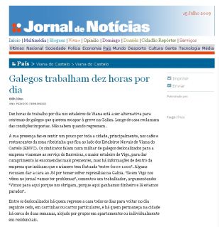 Noticia no 'Jornal de Not&iacute;cias'