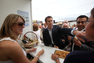 O presidente da Xunta visitou esta fin de semana a Feira do Vi&ntilde;o de Monterrei