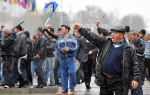 Imaxes das protestas na capital do pa&iacute;s, esta semana