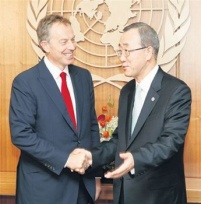 Ban Ki-Moon d&aacute;lle a benvida &aacute; xuntanza a Tony Blair, mediador para Oriente Pr&oacute;ximo